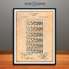 1873 Dominoes Game Patent Print Antique Paper