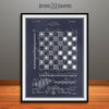 1921 Checker and Chess Board Patent Print Blackboard