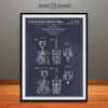 1960 Mr. Machine Mechanical Toy Robot Patent Print Blackboard