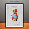 1934 Walt Disney Little Red Riding Hood Colorized Patent Print Gray