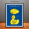 1981 Colorized Rubber Ducky Patent Print Blueprint