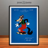 1934 Walt Disney Big Bad Wolf Colorized Patent Print Blueprint