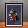 1934 Walt Disney Big Bad Wolf Colorized Patent Print Blackboard