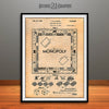 1935 Monopoly Patent Print Antique Paper