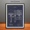 1901 Gillette Safety Razor Patent Print Blackboard