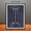 1914 Tesla Tower for Transmitting Electrical Energy Patent Print Blackboard