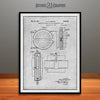 1932 Cyclotron Atom Splitter Particle Accelerator Patent Print Gray