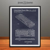 Steve Jobs Apple Computer Keyboard Patent Print Blackboard