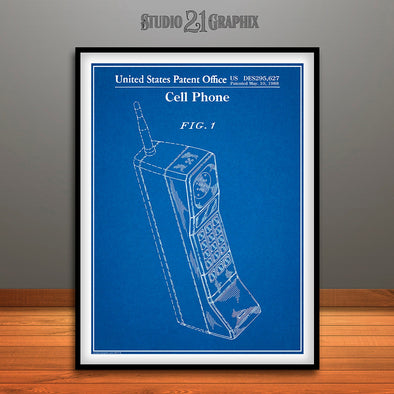 1988 Motorola Cell Phone Patent Print Blueprint