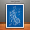 1869 Thomas Edison Telegraph Blueprint Patent Print