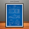 1914 Dodge Brothers Car Body Design Patent Print Blueprint