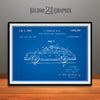 1962 Porsche 356 Patent Print Blueprint