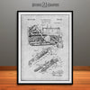 1932 Earth Moving Bulldozer Patent Print Gray
