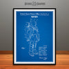 1973 NASA Apollo Space Suit Patent Print Blueprint