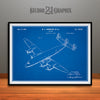 1942 Lockheed Constellation Airliner Patent Print Blueprint