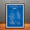 1975 Space Shuttle Patent Print Blueprint