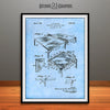 1949 Table Tennis, Ping Pong Game Table Patent Print Light Blue
