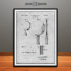 1934 Table Tennis Paddle Patent Print Gray