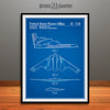 1991 Northrop B-2 Spirit Stealth Bomber Patent Print Blueprint