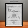 1991 Northrop B-2 Spirit Stealth Bomber Patent Print Gray
