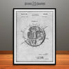 1957 Satellite Structure Sputnik Patent Print Gray
