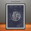 1957 Satellite Structure Sputnik Patent Print Blackboard