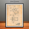 1943 Howard Hughes Military Aircraft Patent Print Antique Paper
