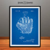 1923 Baseball Glove Mitt Patent Print Blueprint