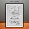 1944 Basketball Goal Patent Print Gray