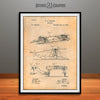 1892 Bobsled Patent Print Antique Paper