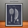 1891 Tennis Racket Patent Print Blackboard