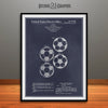1964 Soccer Ball Patent Print Blackboard