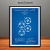 1964 Soccer Ball Patent Print Blueprint