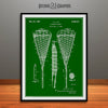1950 Lacrosse Stick Patent Print Green