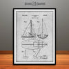 1948 Pawley Sail Boat Patent Print Gray