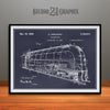 1937 Jabelmann Locomotive Patent Print Blackboard