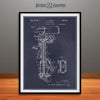 1931 Johnson Outboard Motor Patent Print Blackboard