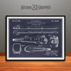 1935 Union Pacific M-10000 Railroad Patent Print Blackboard