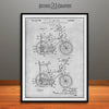 1968 Stingray Bicycle Patent Print Gray