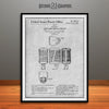 1959  Astatic Electro-Voice Microphone Patent Print Gray