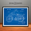 1936 Elgin Bluebird Bicycle Patent Print Blueprint