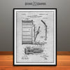 1904 Stanton Bass Drum Patent Print Gray
