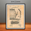 1904 Stanton Bass Drum Patent Print Antique Paper