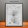 1914 French Horn Patent Print Gray