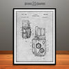 1960 Rolleiflex Photographic Camera Patent Print Gray