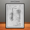 1949 Saxophone Patent Print Gray