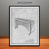1936  Marimba Xylophone Patent Print Gray