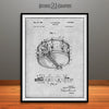 1962 Thompson Snare Drum Patent Print Gray