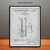 1959 Fender Bass Guitar Patent Print Gray