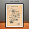 1942 Gibson Guitar Pickup Patent Print Antique Paper
